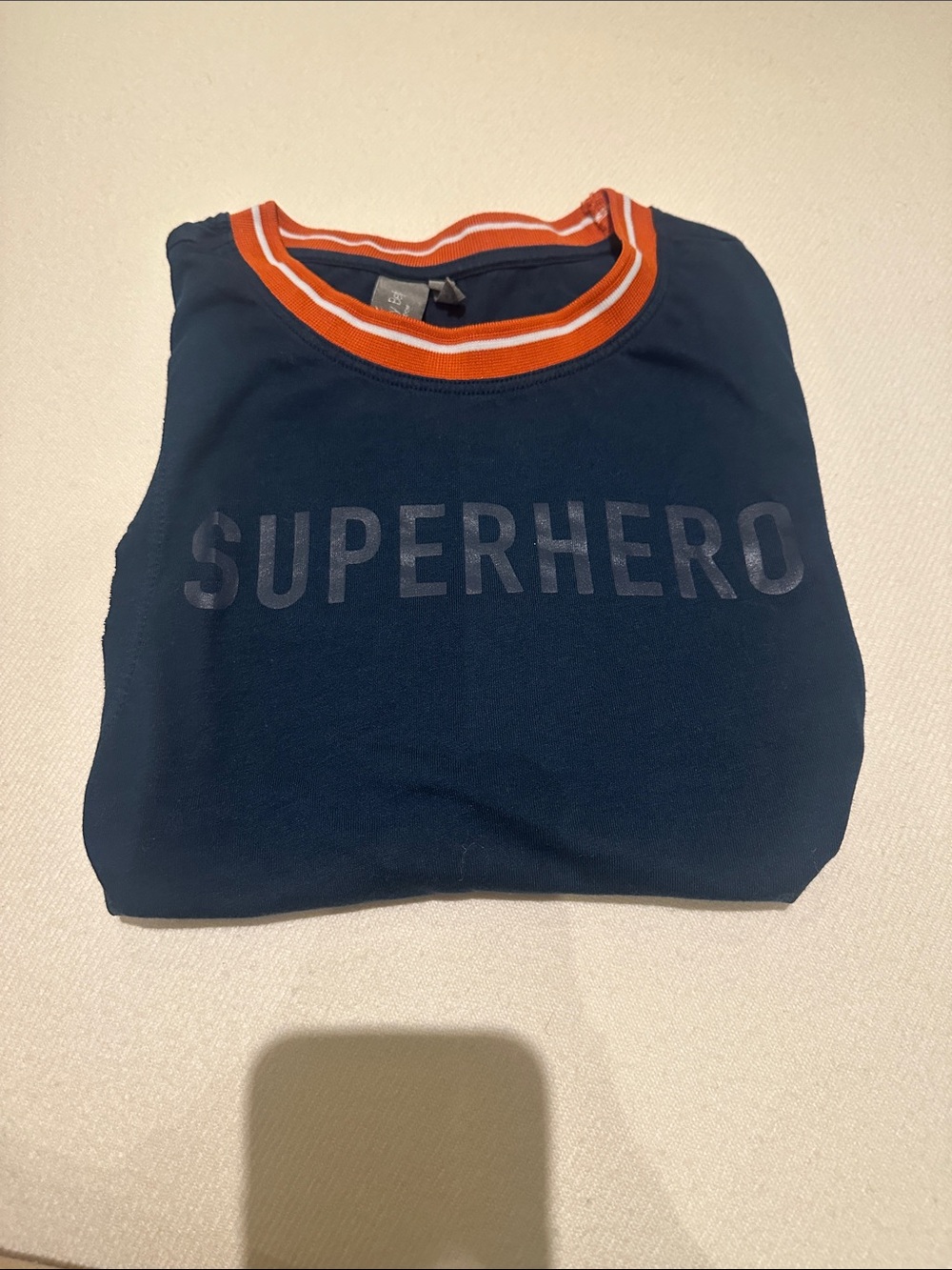 Sweaty Betty 'Superhero' Teal Tank with Orange Trim